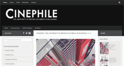 Desktop Screenshot of cinephile.ca